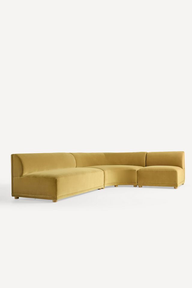 Celine Velvet Modular Curved Corner Chair #5