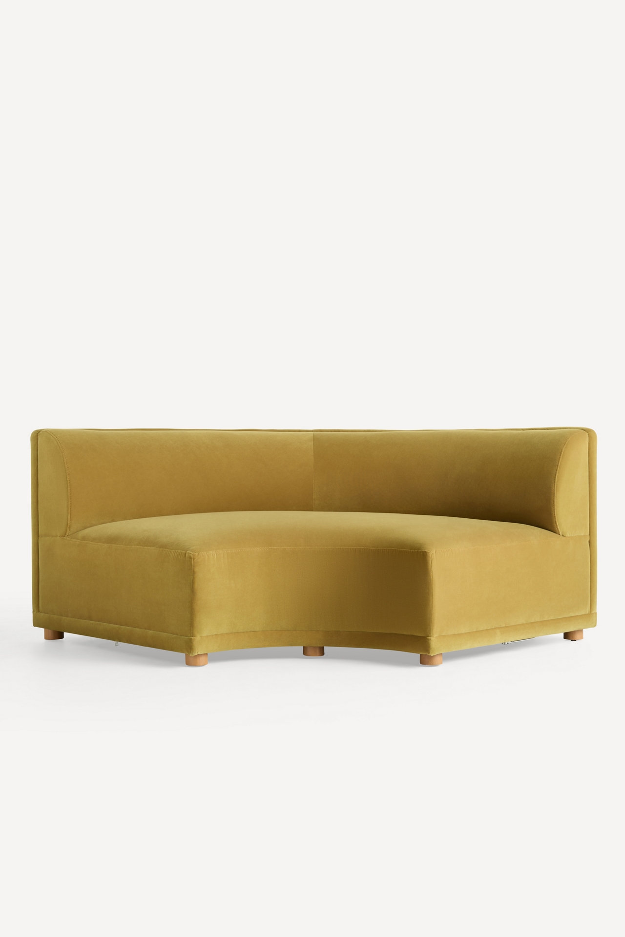 Celine Velvet Modular Curved Corner Chair