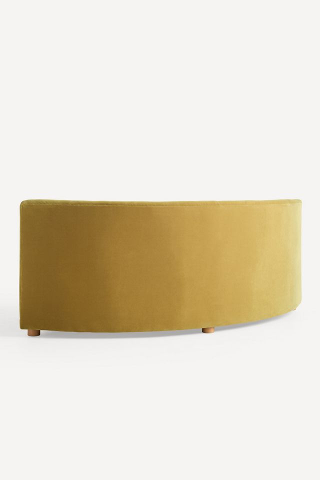 Celine Velvet Modular Curved Corner Chair #2