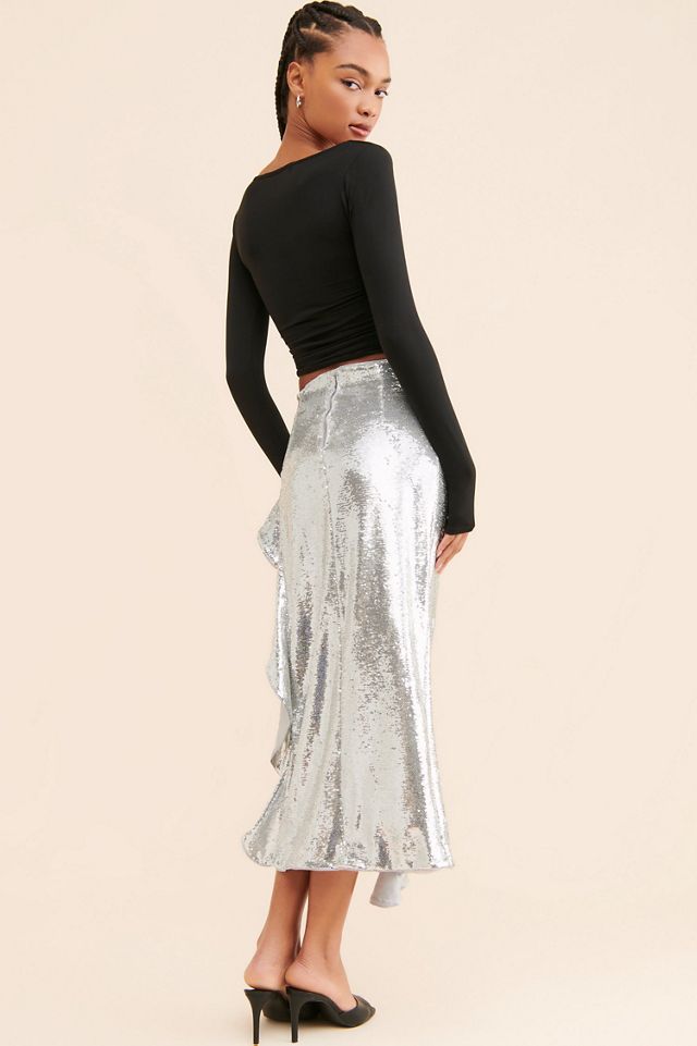Bardot Suzu Sequin Midi Skirt #1
