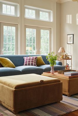 Celine Velvet Modular Large Storage Ottoman