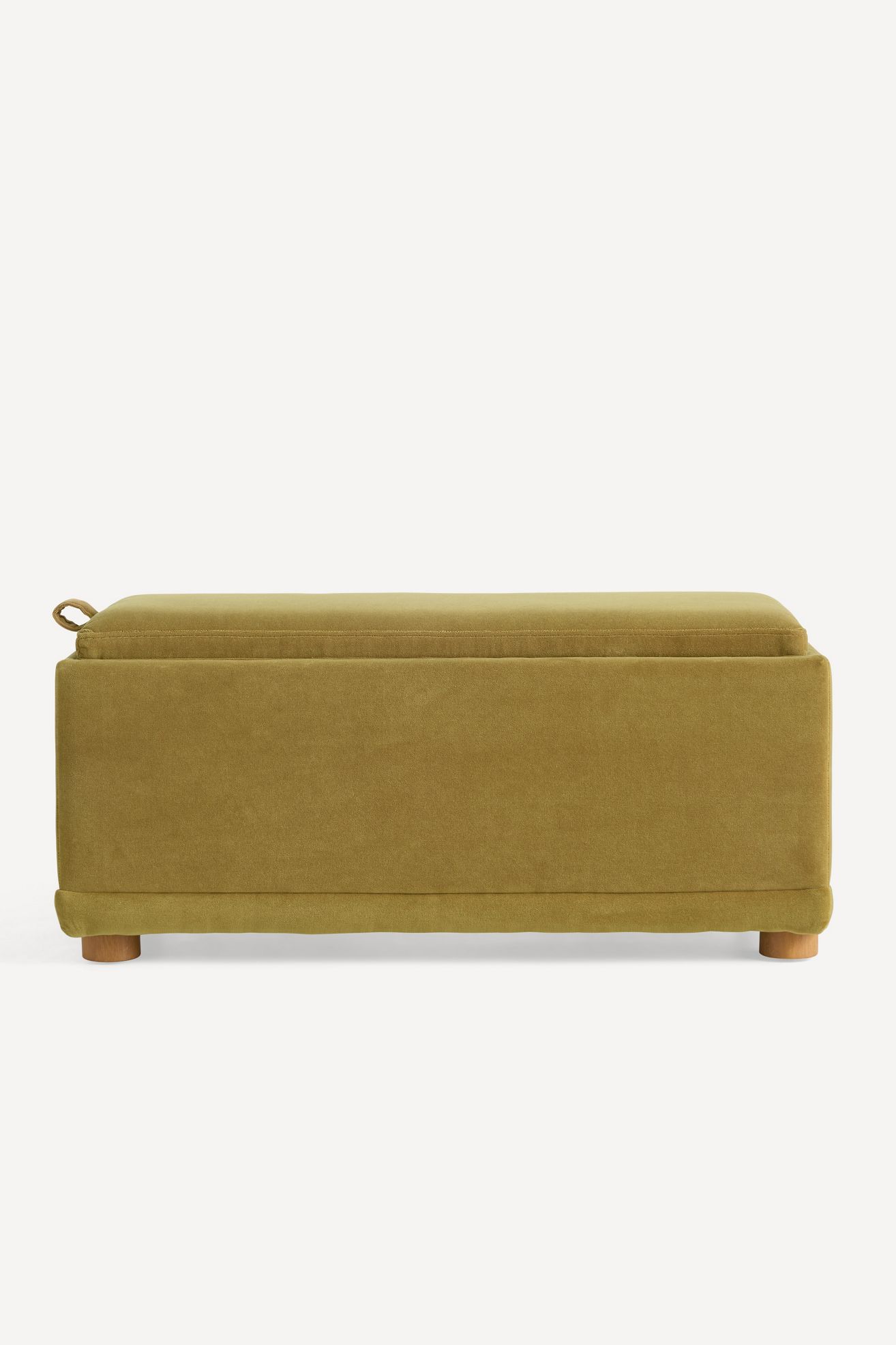 Celine Velvet Modular Small Storage Ottoman - Honey, Standard, One Size