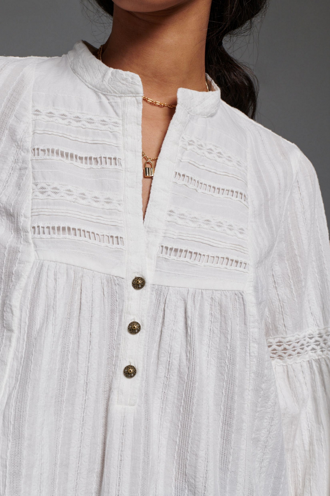 Haley Embroidered Lace Tunic