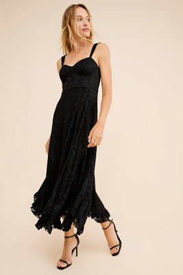 chinese dress ladies Anthropologie x In Earnest Byron Lars Lacy Midi Dress Size 10 NEW – Finds  For You main image 1