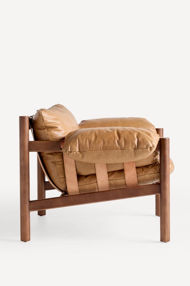 Inez Leather Accent Chair #3