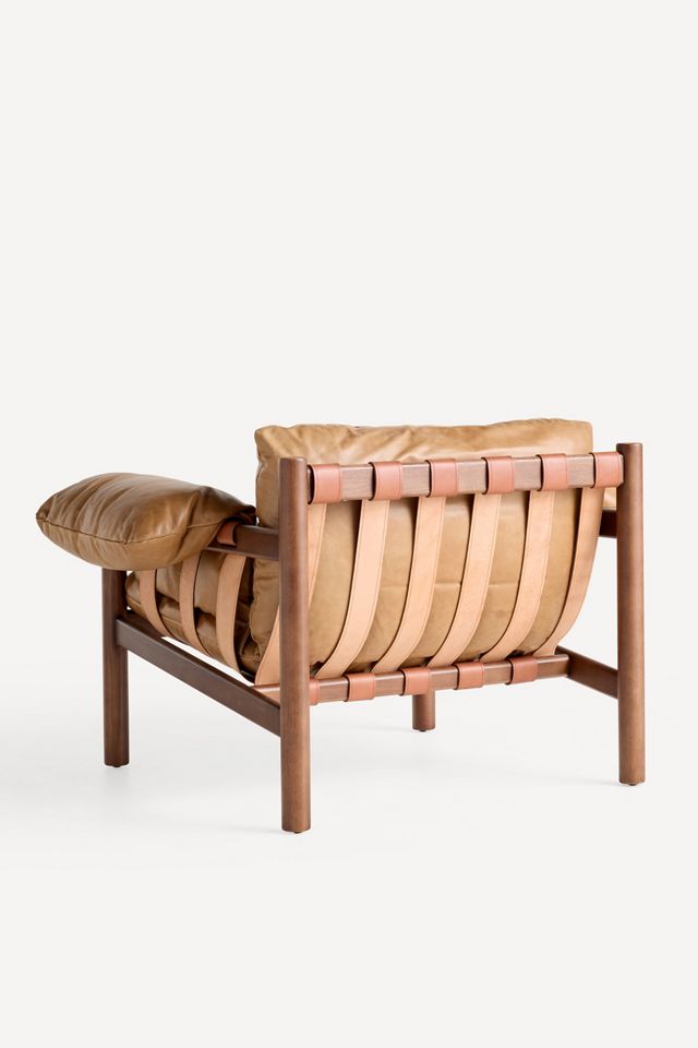 Inez Leather Accent Chair #4