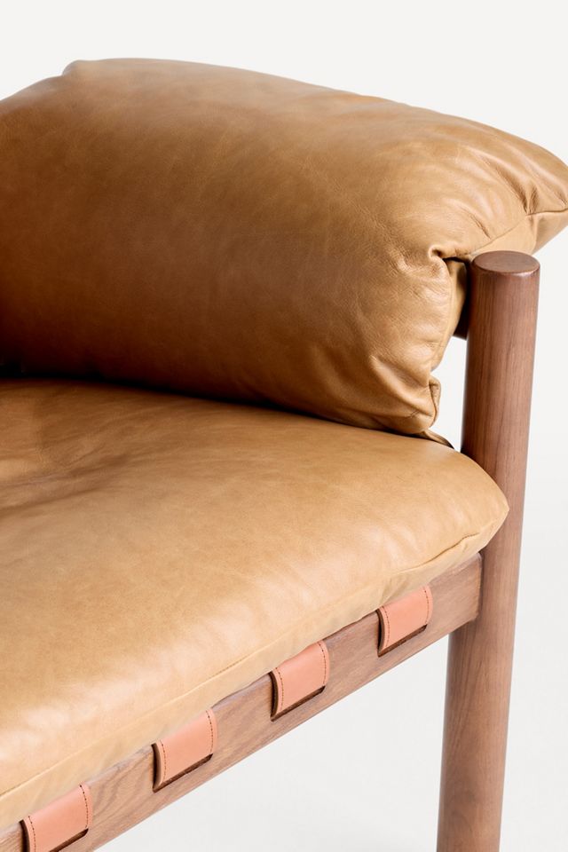 Inez Leather Accent Chair #5