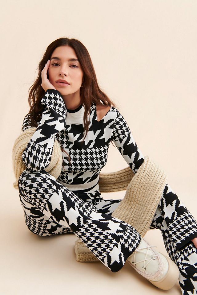 Year Of Ours Houndstooth Winter Flare Pants #3