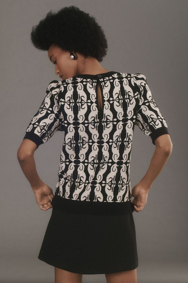 Maeve Harmon Jacquard Tee #1