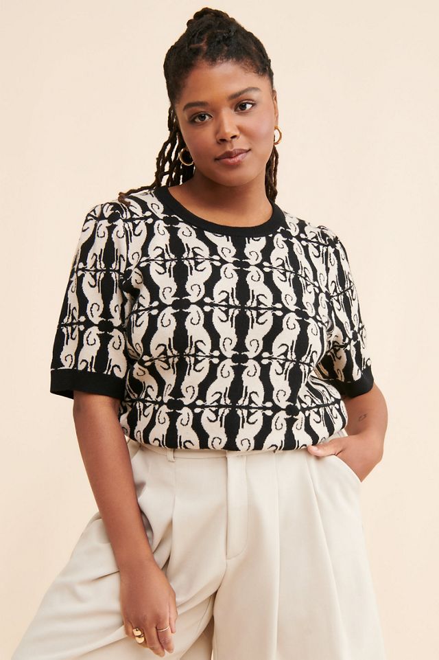 Maeve Harmon Jacquard Tee #3