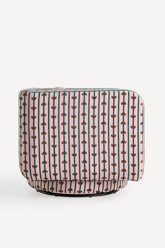 Lulu Madeline Jacquard Swivel Chair #3