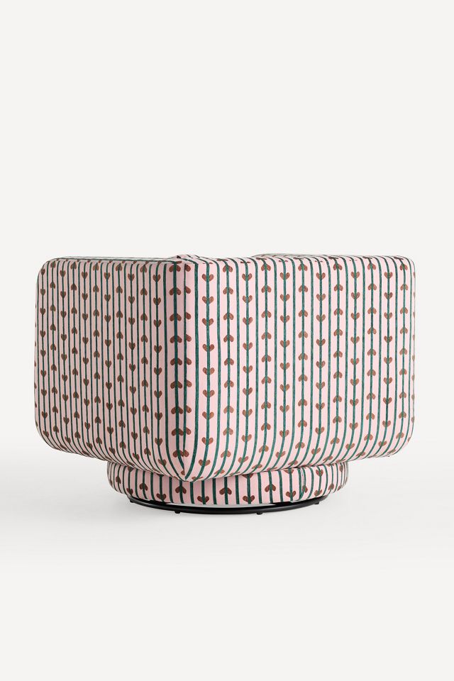 Lulu Madeline Jacquard Swivel Chair #4