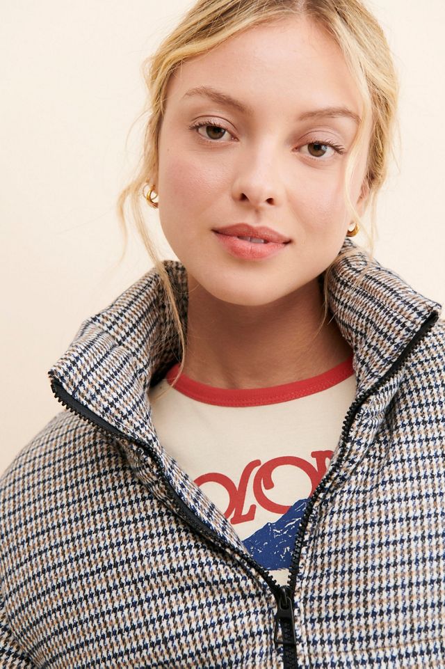 Line + Dot Rue Plaid Puffer #2