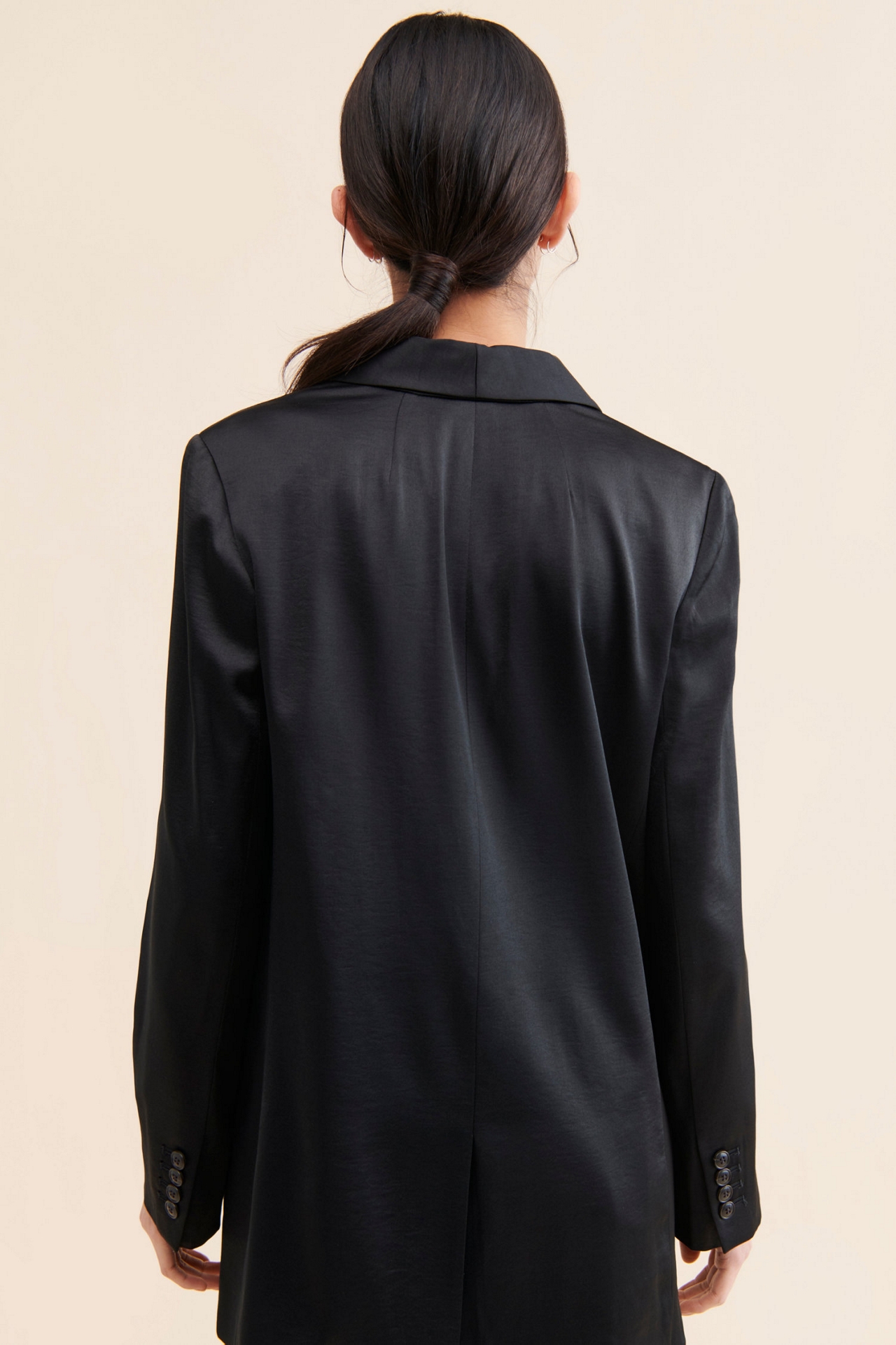 Madewell Draped Satin Blazer