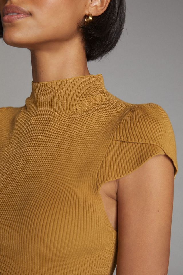 Ribbed Mock Neck Sweater #2