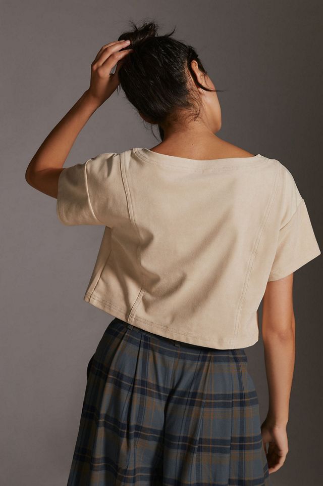 Pilcro Faux Suede Tee #1