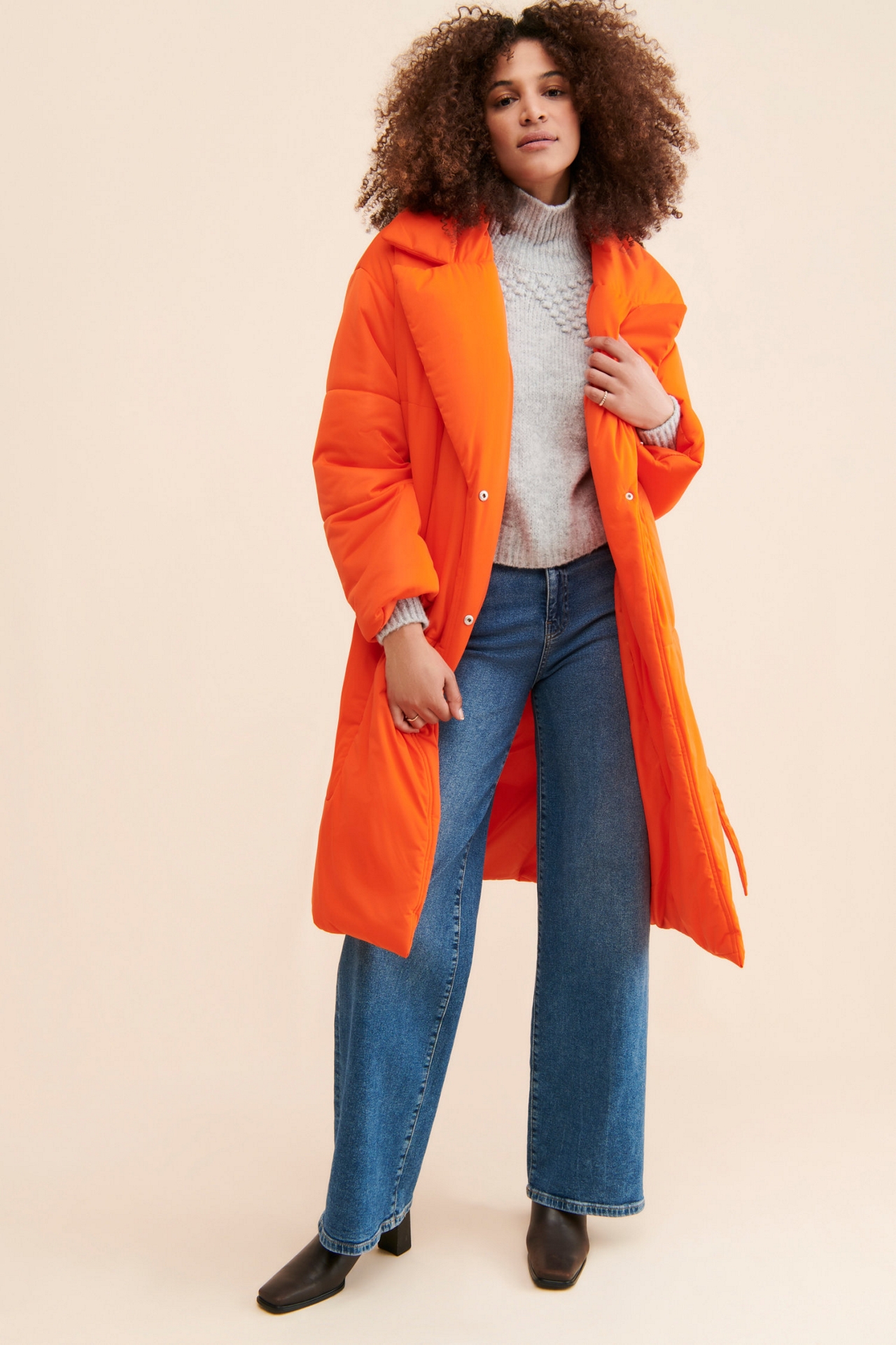 Avec Les Filles Blanket Puffer Coat