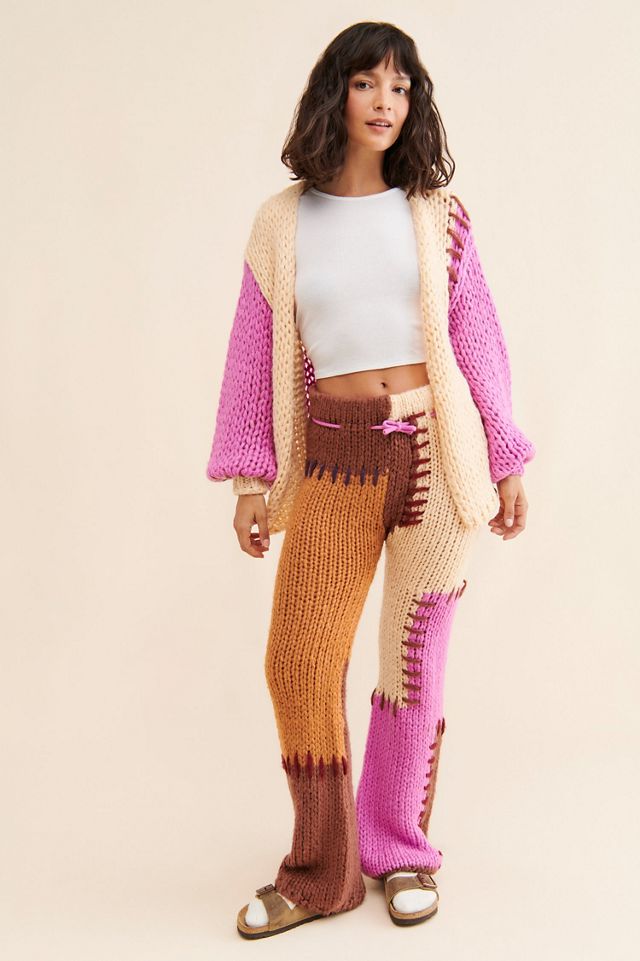 SAACHI Colorblock Patchwork Cardigan | Anthropologie