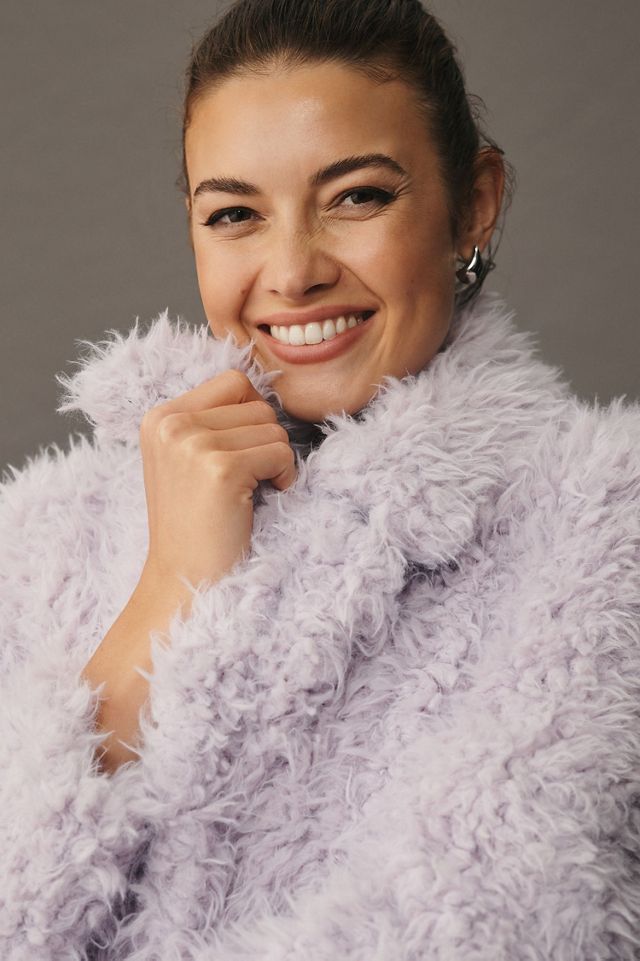 Faux Fur Longline Coat #3