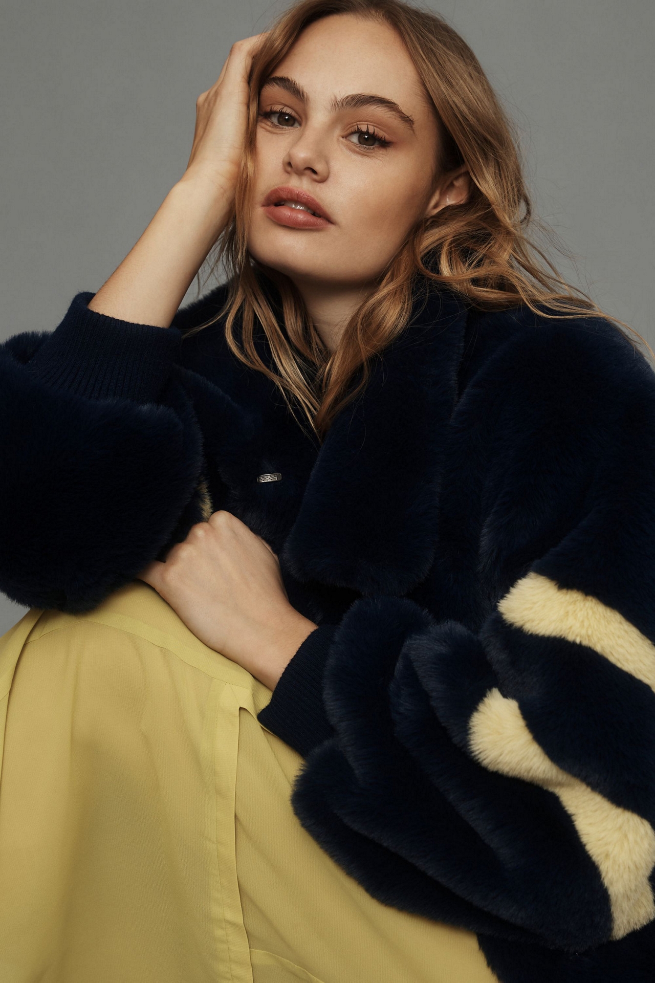 Faux Fur Sporty Jacket