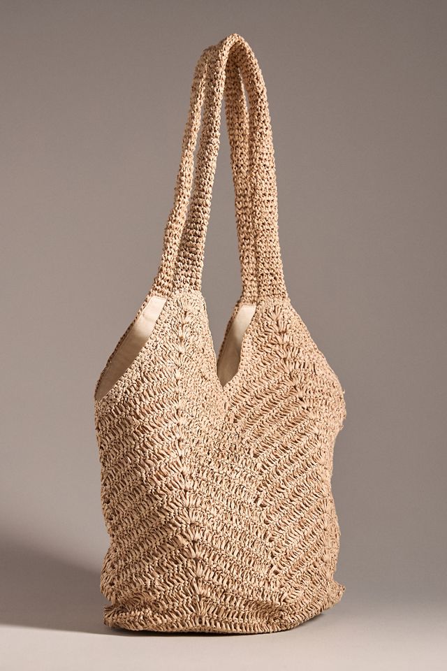 Dolce Vita Raffia Slouchy Bag #1