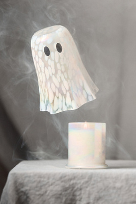 Ghost Fresh White Tonka & Santal Cheena Glass Cloche Candle