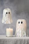 Ghost Woody Leather & Leaves Cheena Glass Cloche Candle