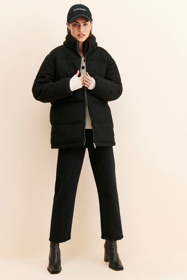 RD Style Fuzzy Quilted Puffer #3
