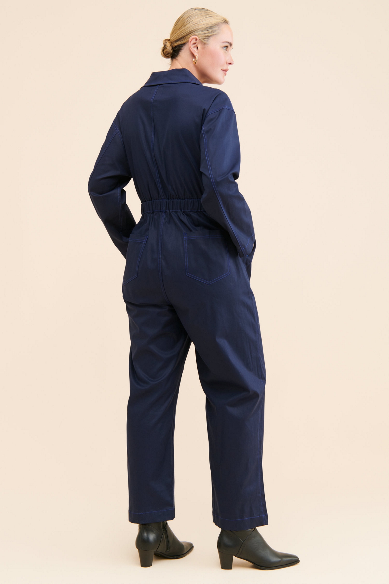See Rose Go Riveter Wide Leg Coveralls