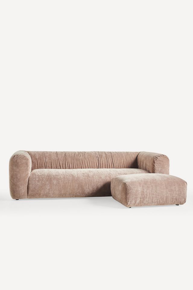 Orion Velvet Ottoman #3