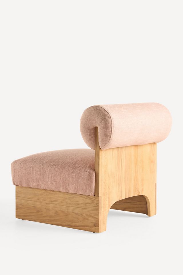 Pamela Linen Blend Accent Chair #4