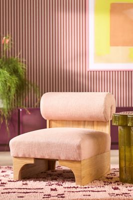 Pamela Linen Blend Accent Chair