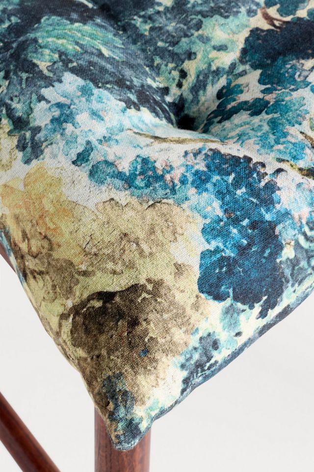 Chaise de salle à manger Roma Coussin imprimé bloc Leora #1