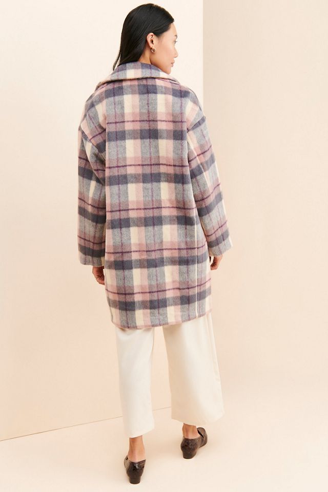 Sanctuary Plaid Fuzzy Overcoat #1