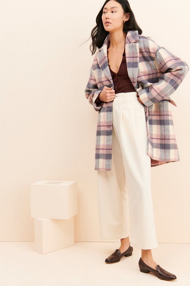 Sanctuary Plaid Fuzzy Overcoat #3