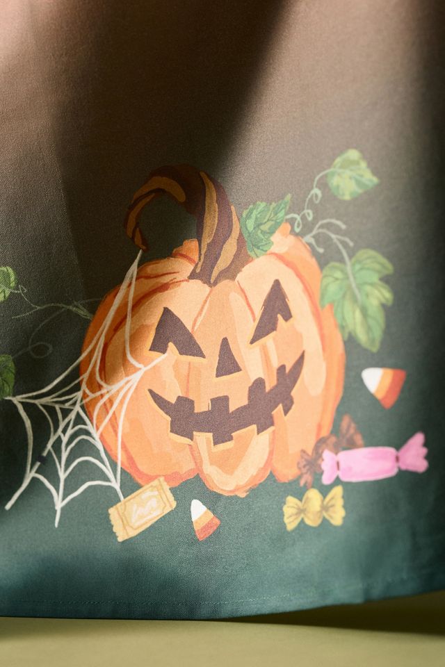 Two-Faced Pumpkin Dish Towel #1