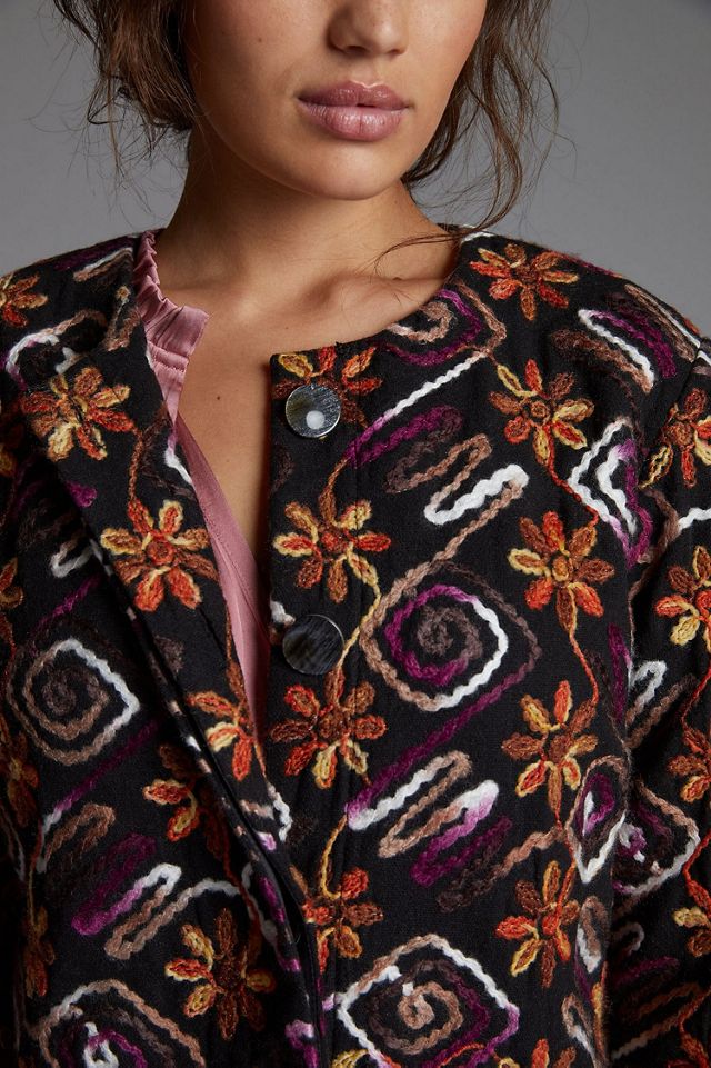 Hutch Floral Embroidered Coat #2