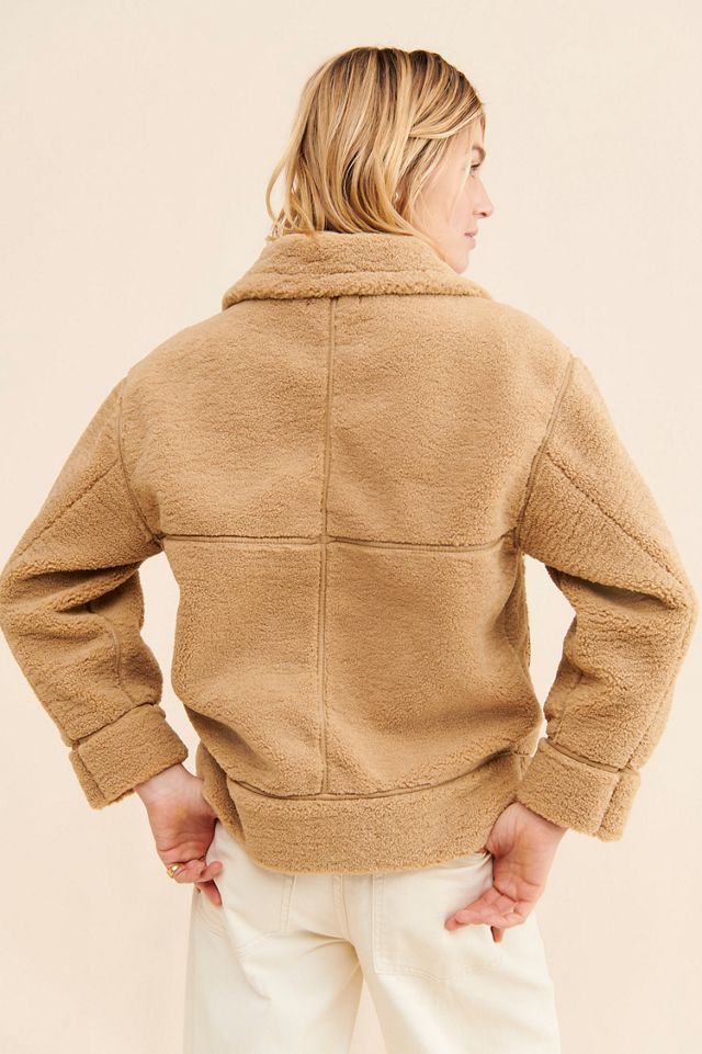 Relaxed Sherpa Moto Jacket #1