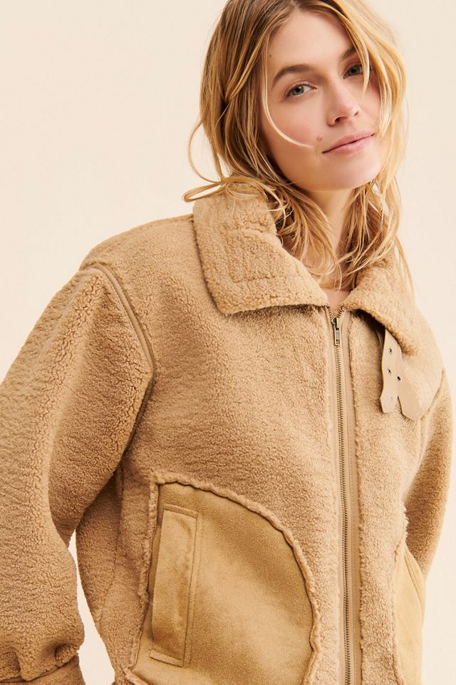 Relaxed Sherpa Moto Jacket #2