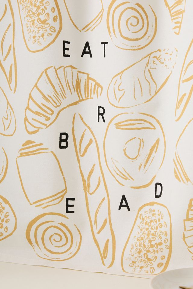 Phthalo Ruth Eat Bread Cotton Dish Towel #1