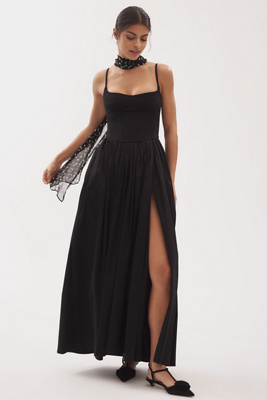 Delfi Collective Lilith Square-Neck Maxi Dress