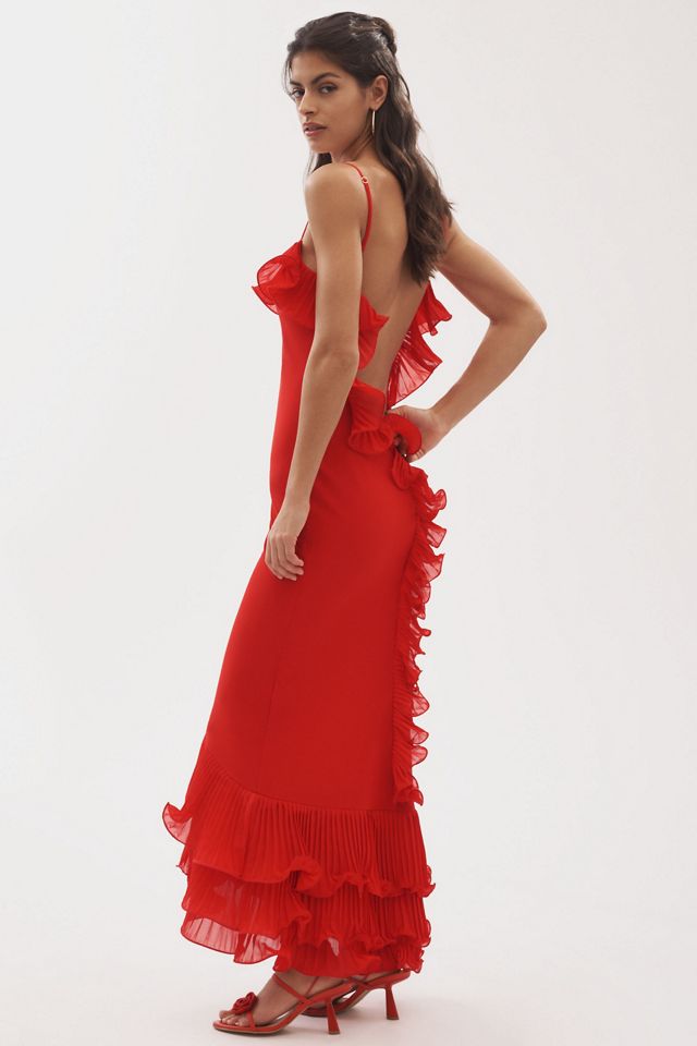 Delfi Collective Delina Ruffled Open-Back Maxi Dress #2