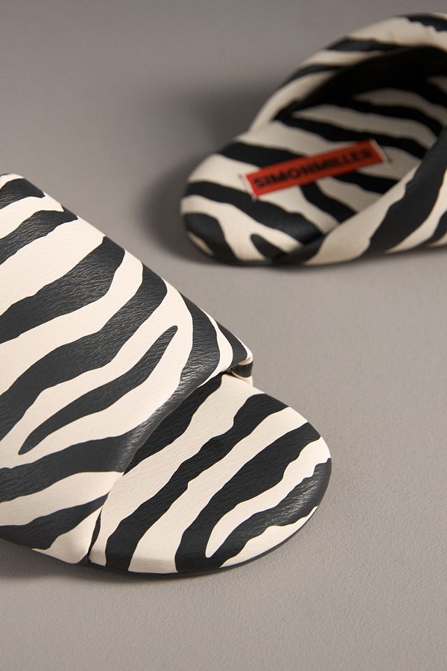 SIMONMILLER Zebra Bubble Slide Sandals #2
