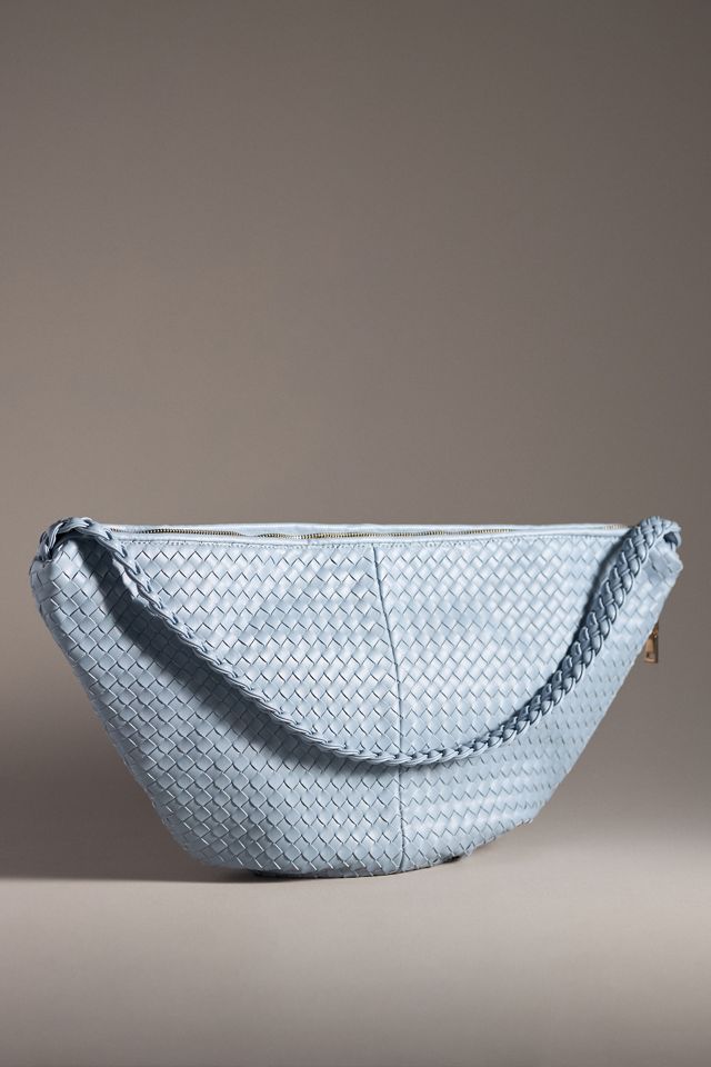 Melie Bianco Woven Crossbody Bag