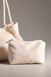 Melie Bianco Woven Faux-Leather Tote Bag