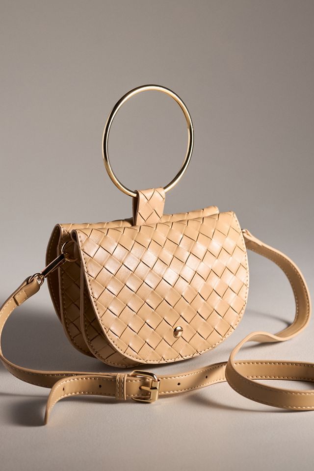 Melie Bianco Ring Top Handle Woven Satchel #1