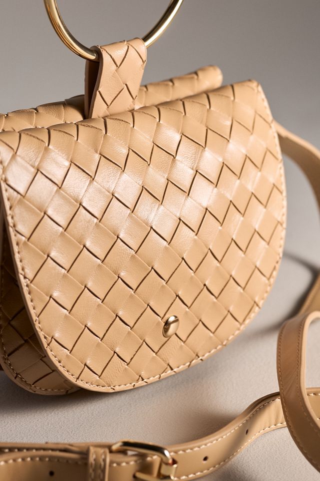 Melie Bianco Ring Top Handle Woven Satchel #2