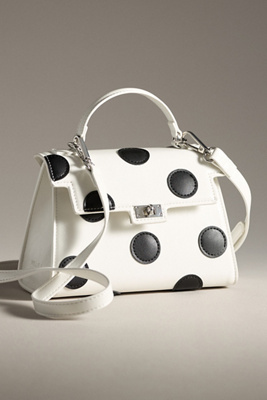 Melie Bianco Maisel Faux-leather Top-handle Bag In White