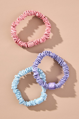 Slip Skinny Scrunchie Trio Set In Brown