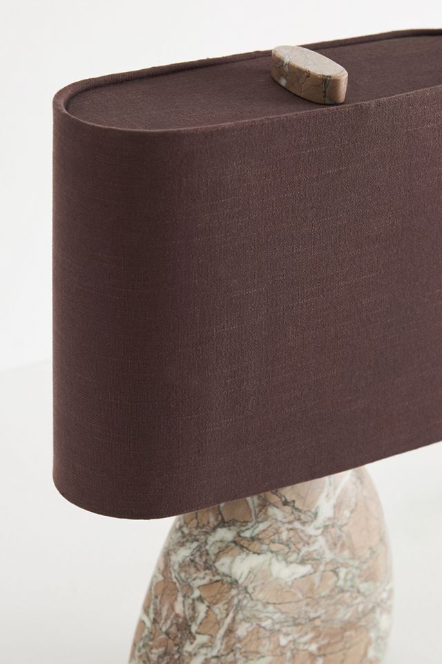 Palmer Marble Oval Table Lamp #4